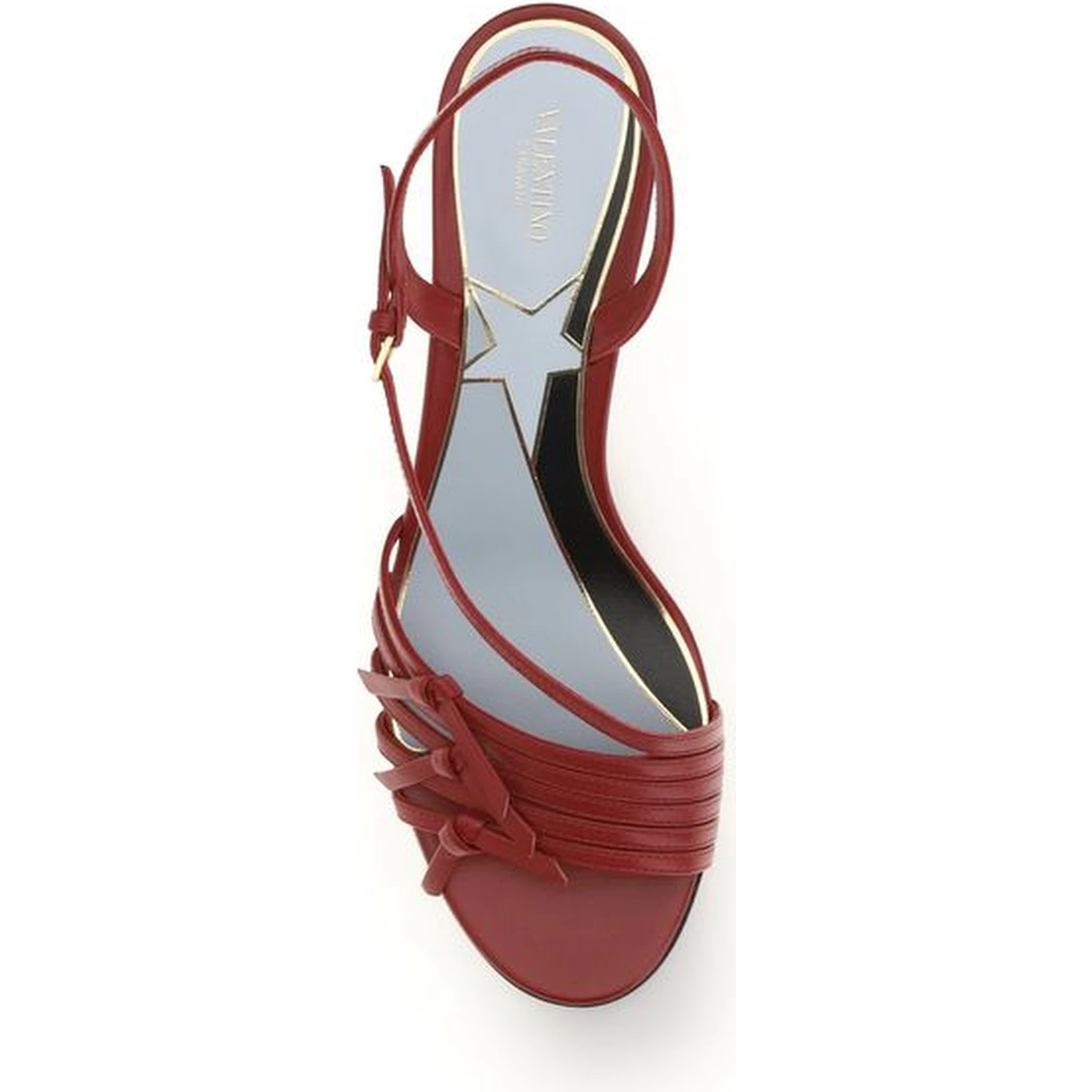 صندل متعدد الألوان من جلد الماعز بأحزمة