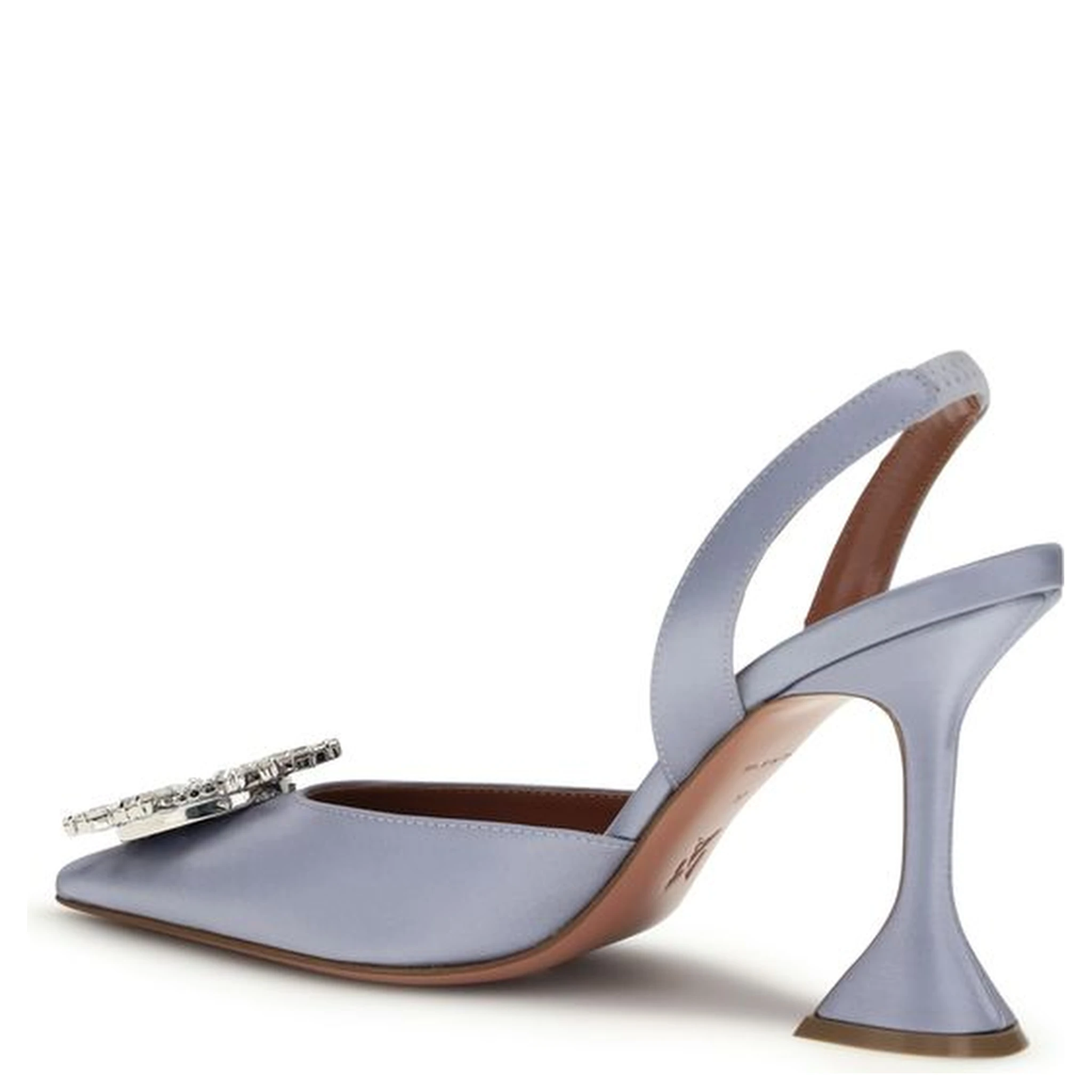 Purple Silk High Heel Pumps