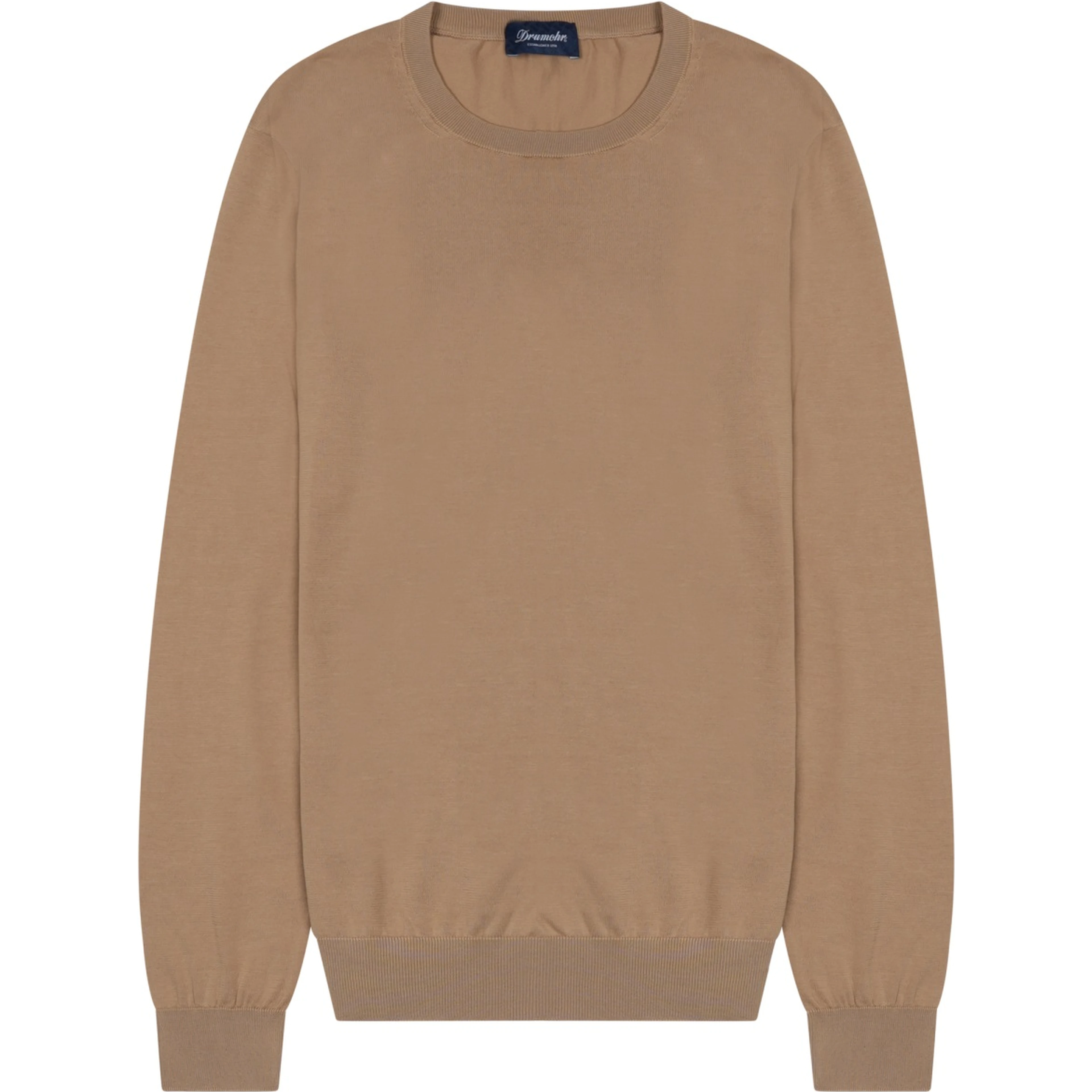 crewneck cotton knit sweater