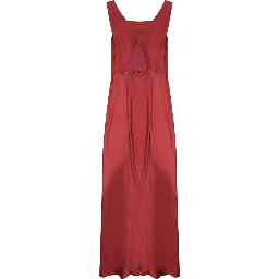 satin long dress