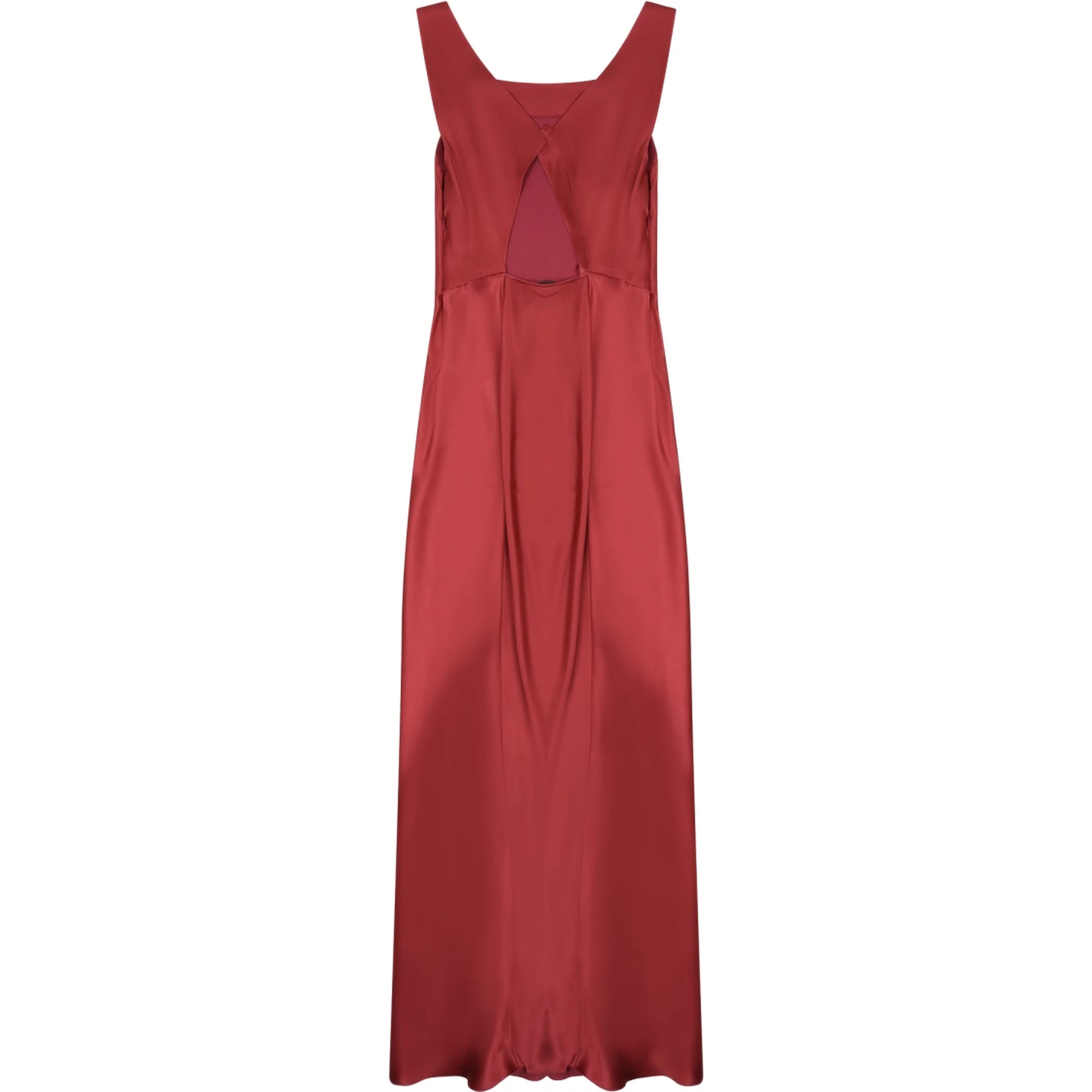satin long dress