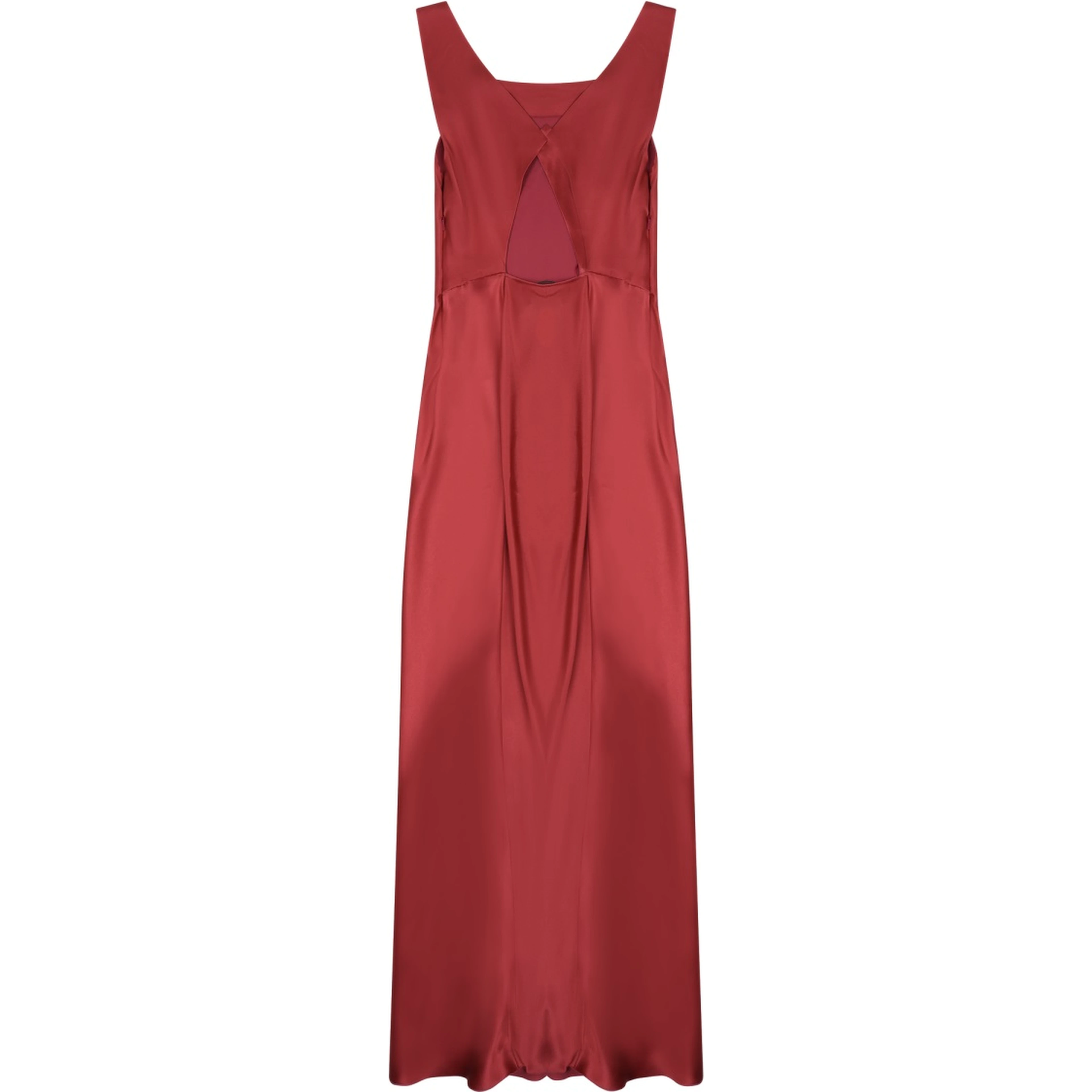 satin long dress
