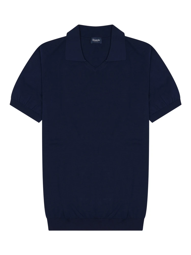 cotton knit polo shirt