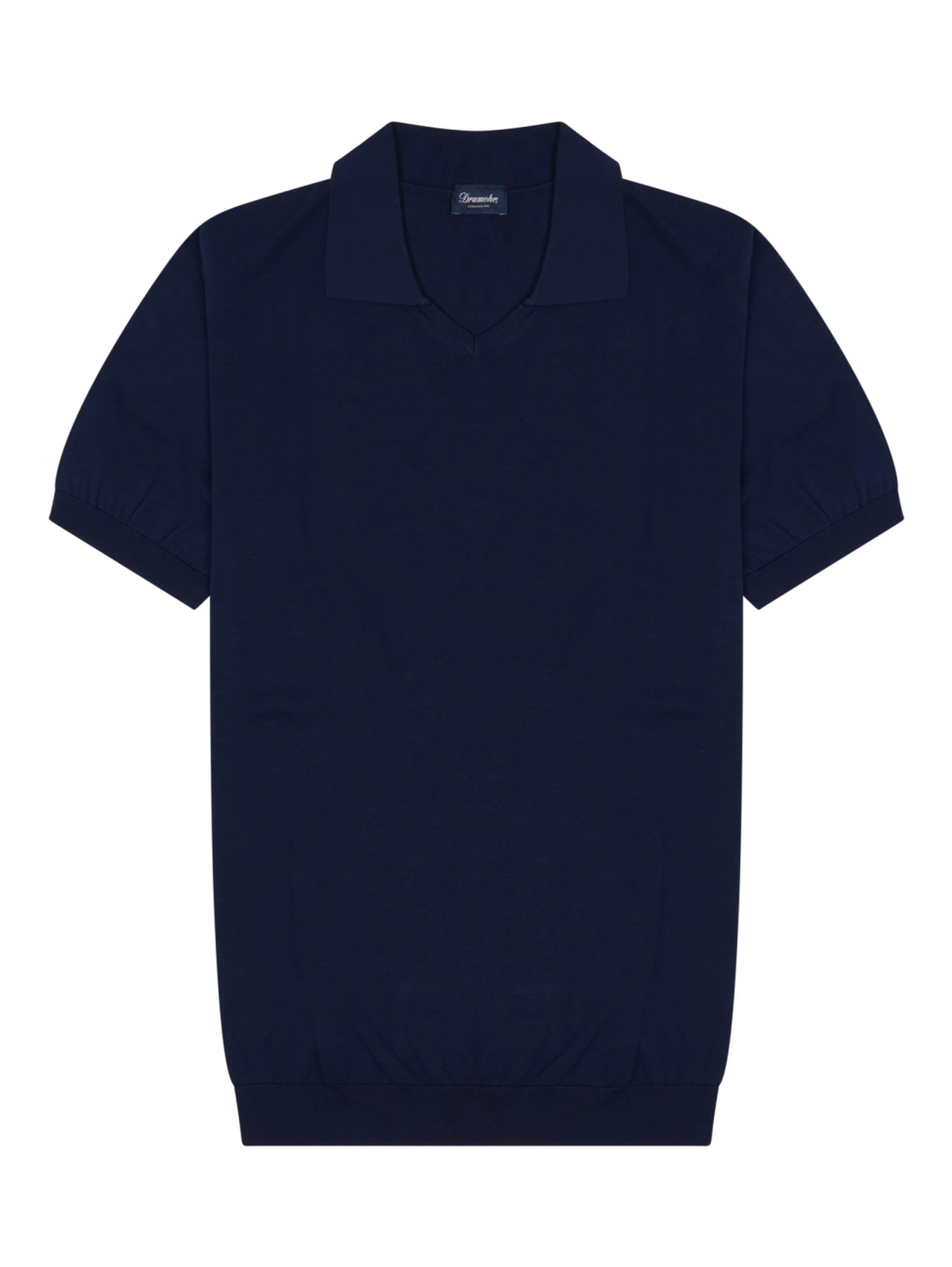 cotton knit polo shirt