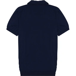 cotton knit polo shirt