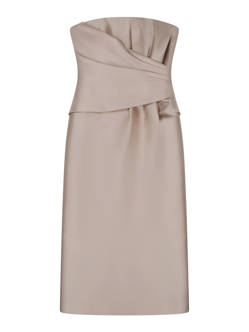 drap midi dress