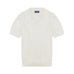 cotton knit polo shirt