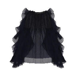rouches  chiffon shirt