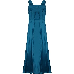 satin long dress