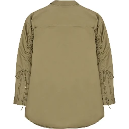 tech satin rouche keanu shirt