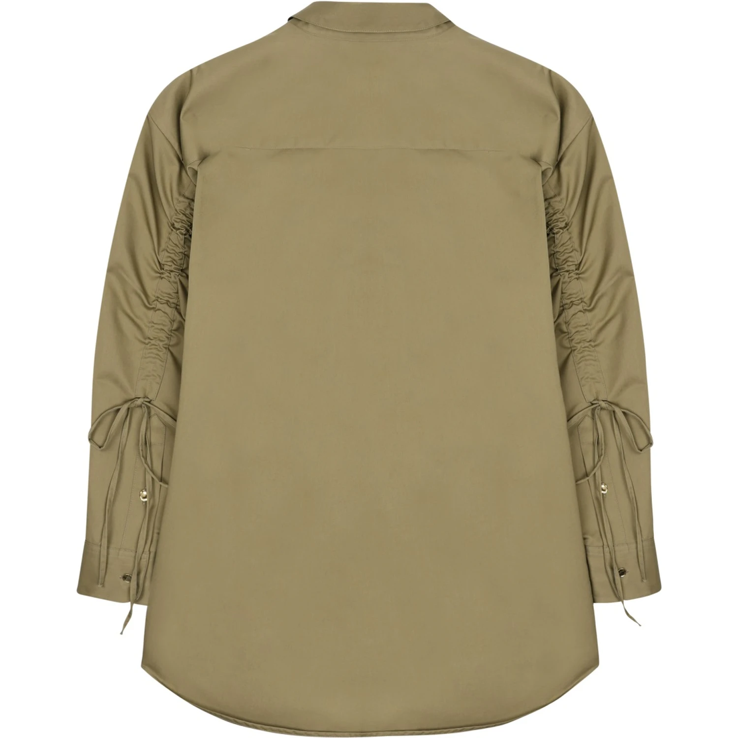 tech satin rouche keanu shirt