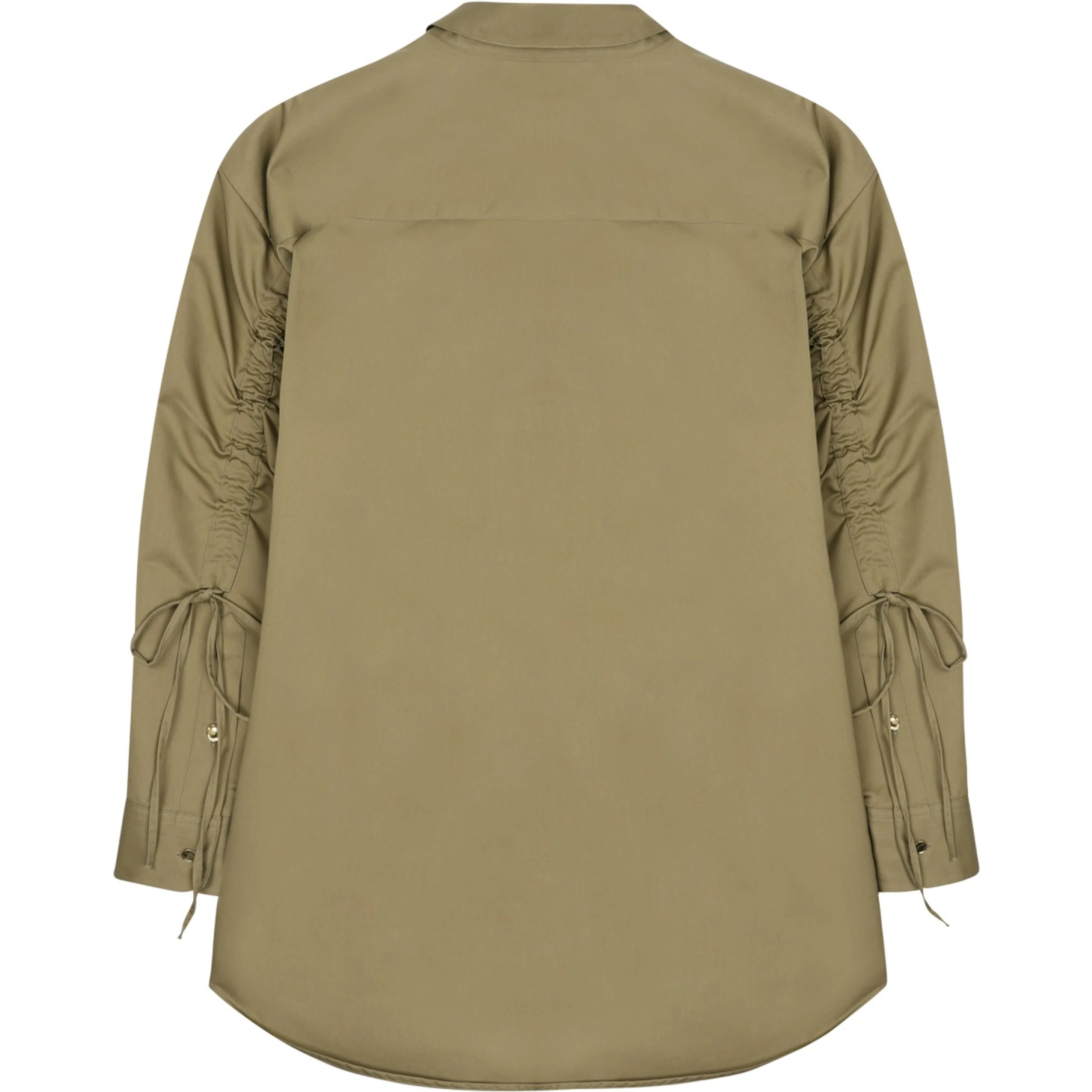 tech satin rouche keanu shirt