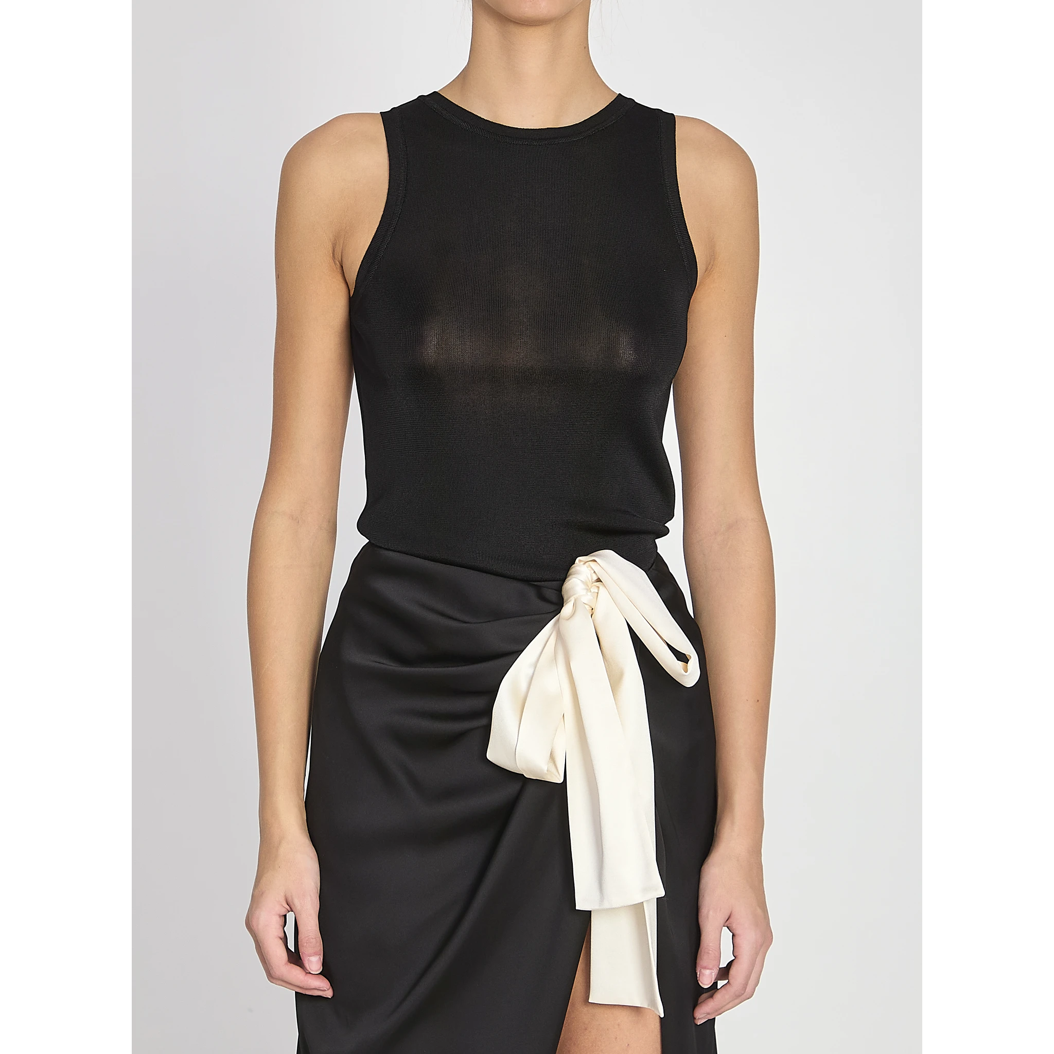 Ribbed knit tank top