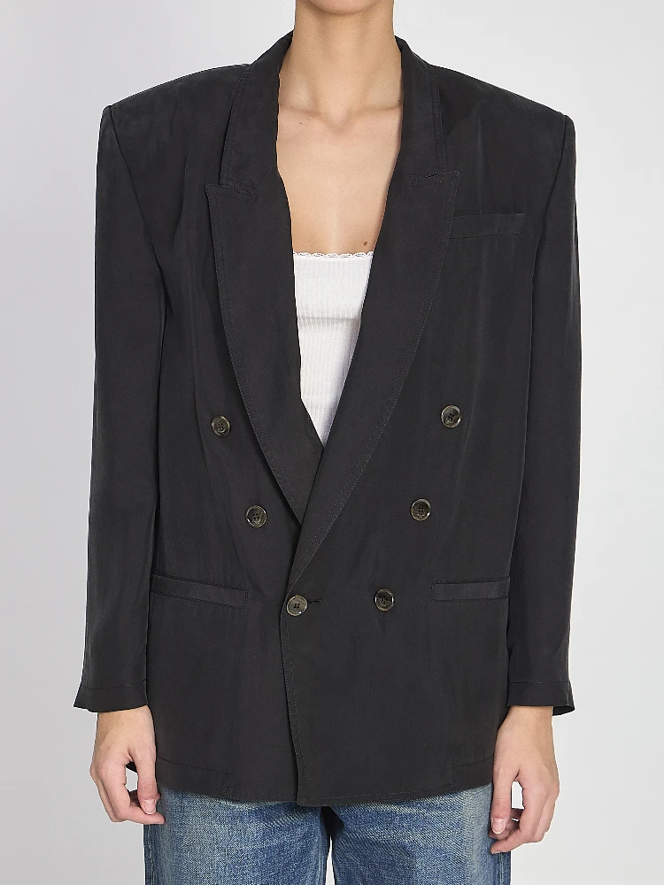 Giacca in seta habutai