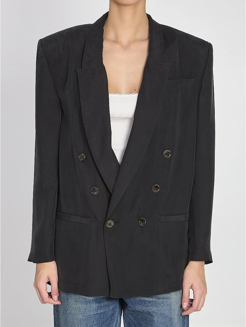 Giacca in seta habutai