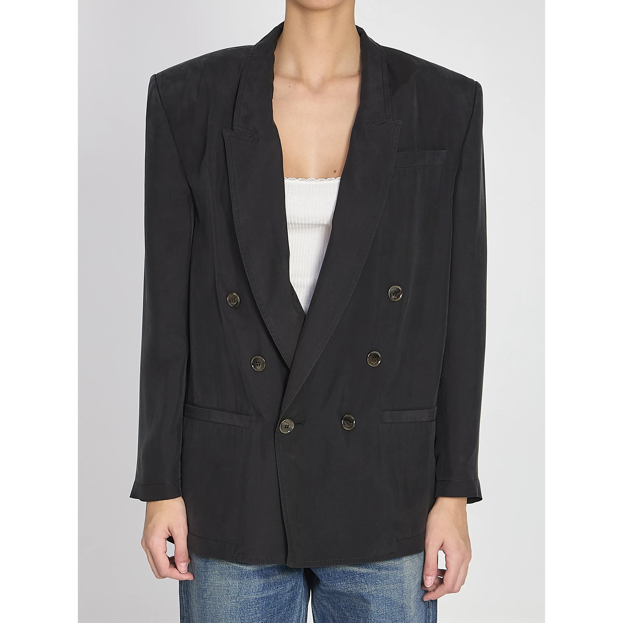 Giacca in seta habutai