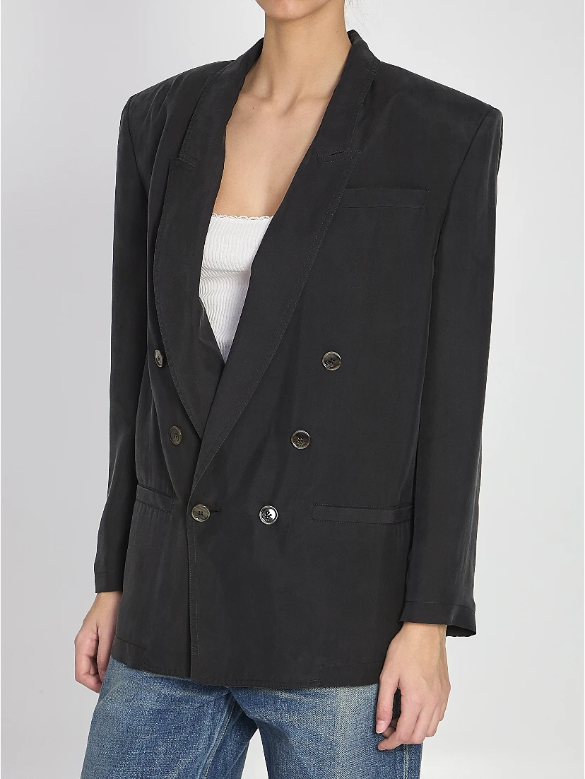 Giacca in seta habutai