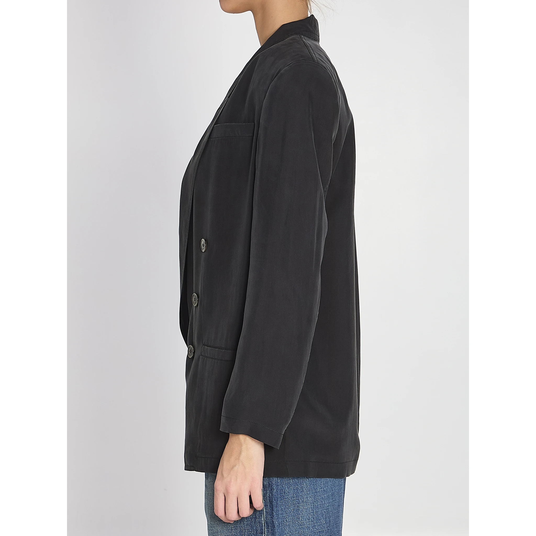 Giacca in seta habutai