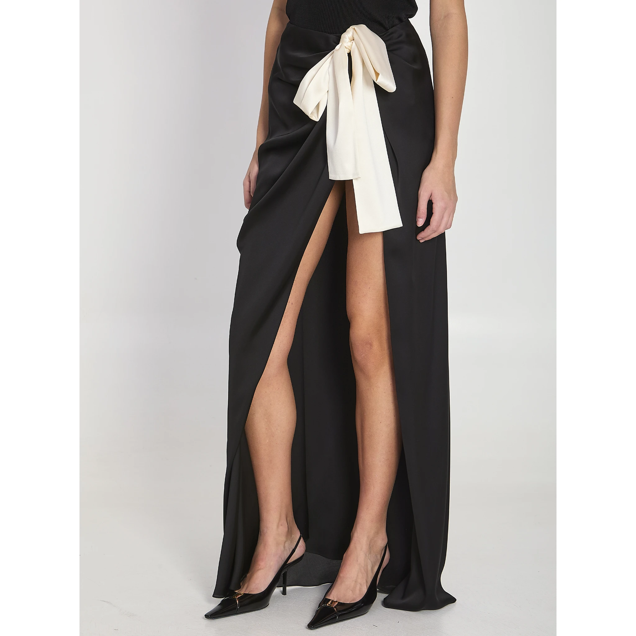 Silk charmeuse skirt