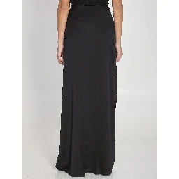 Silk charmeuse skirt