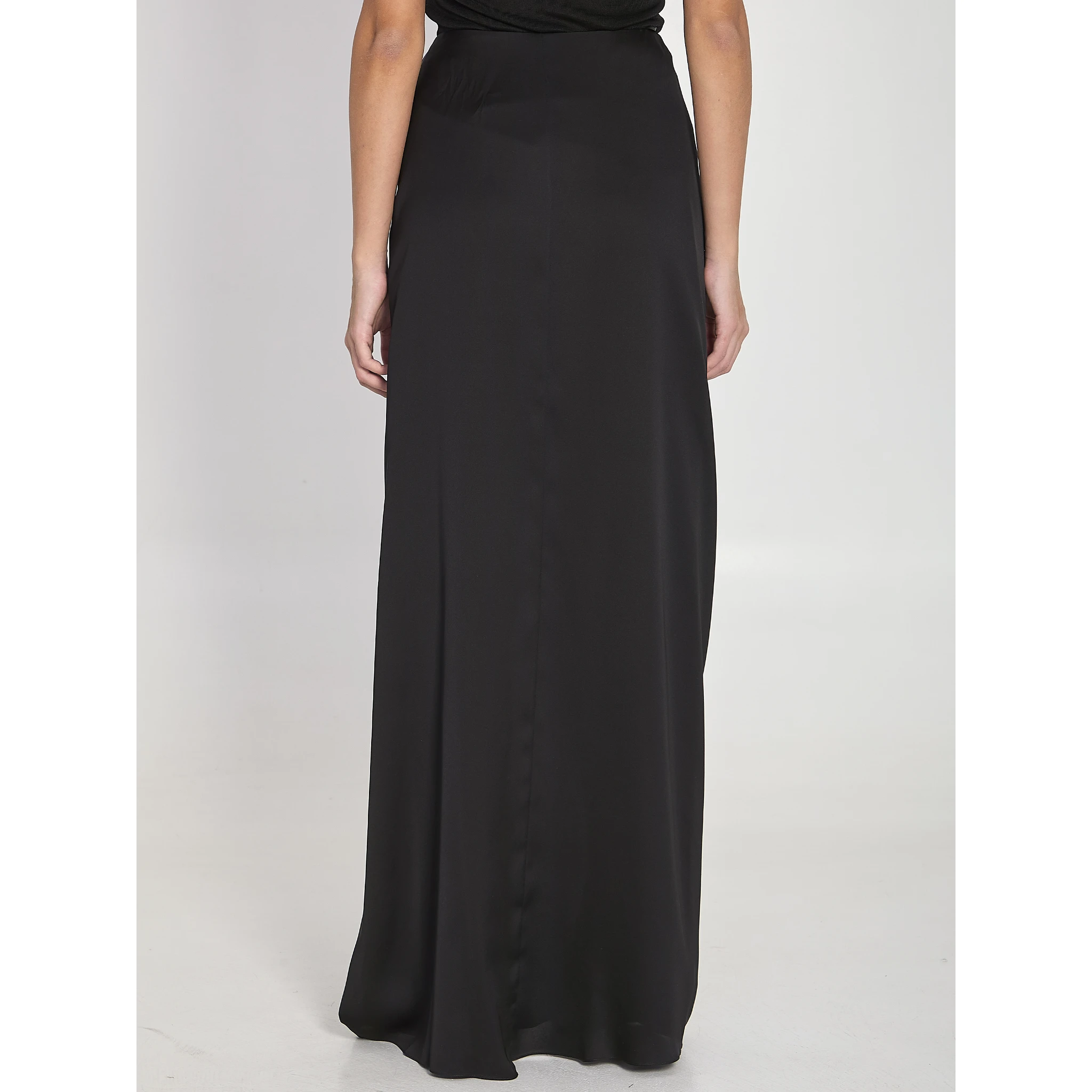 Silk charmeuse skirt