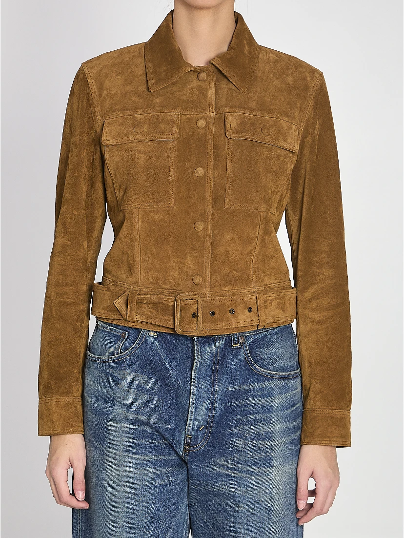 Vintage suede leather jacket