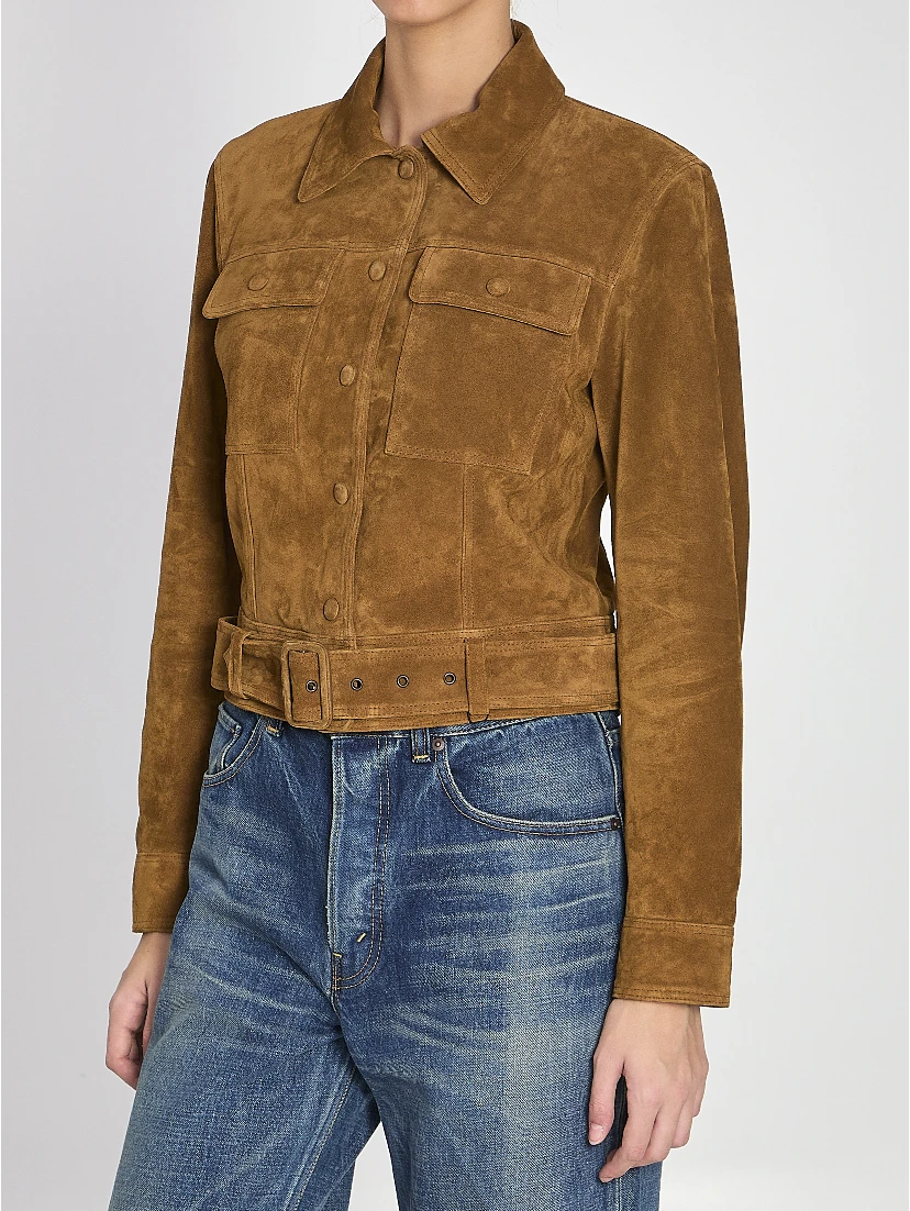 Vintage suede leather jacket