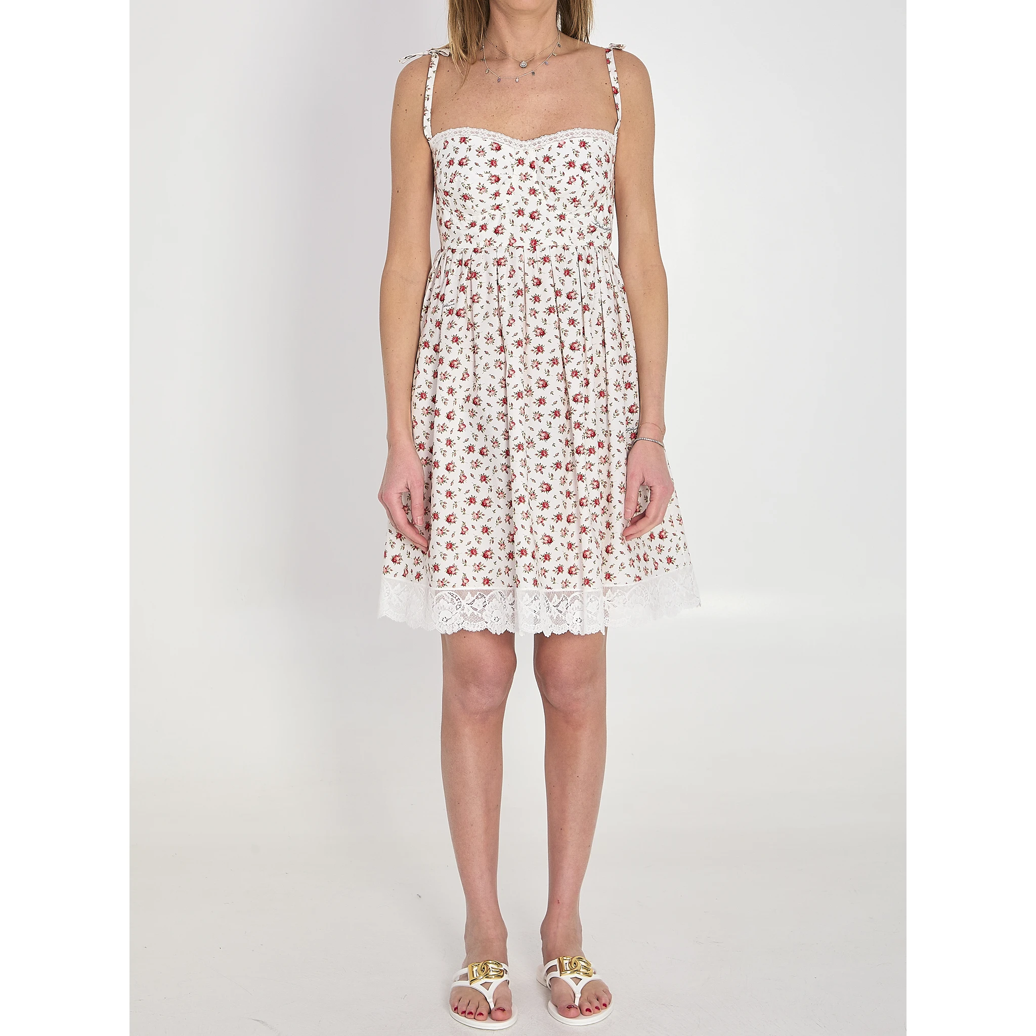Short poplin dress