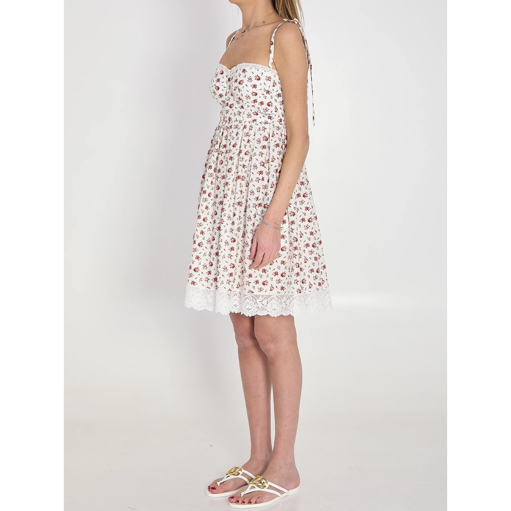 Short poplin dress