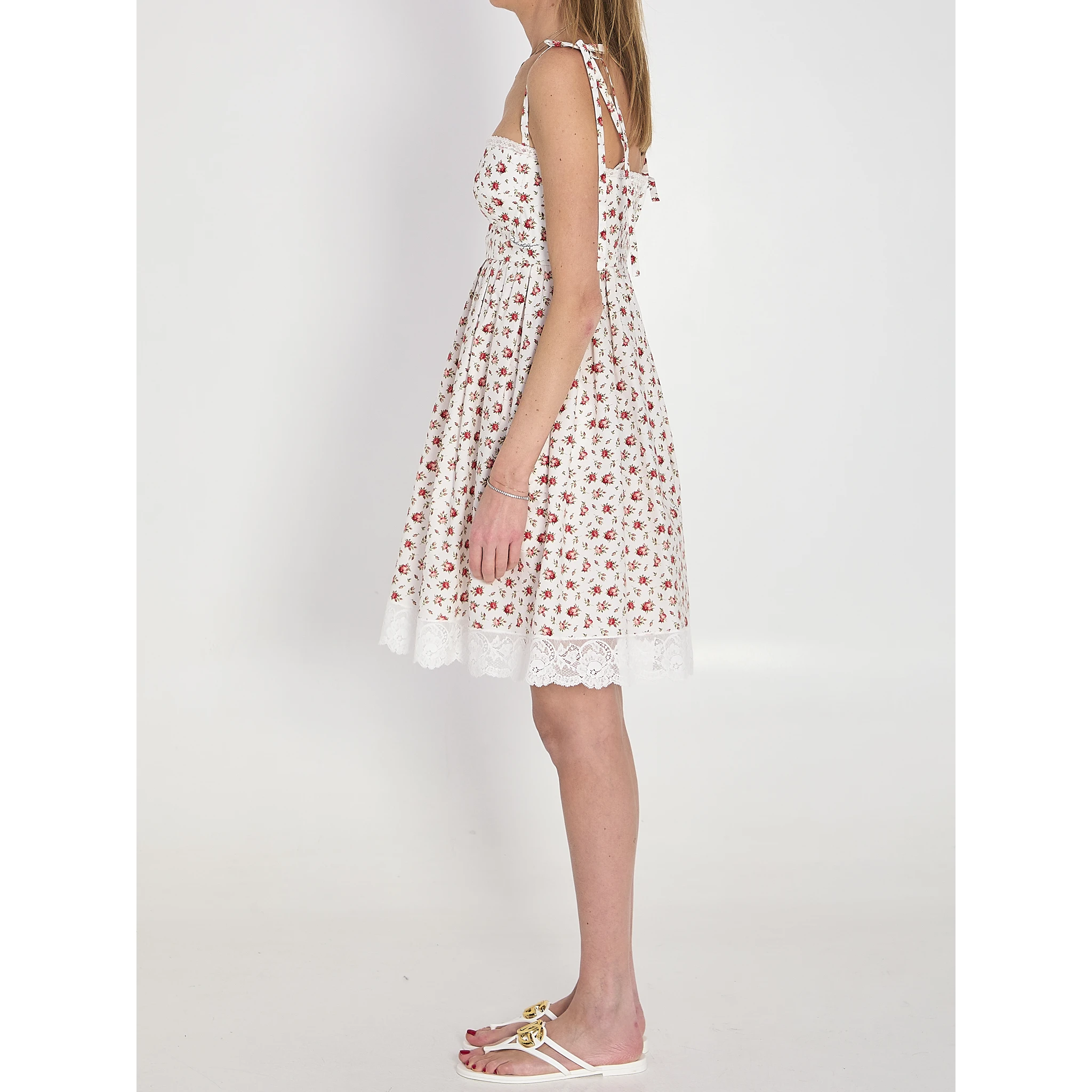 Short poplin dress