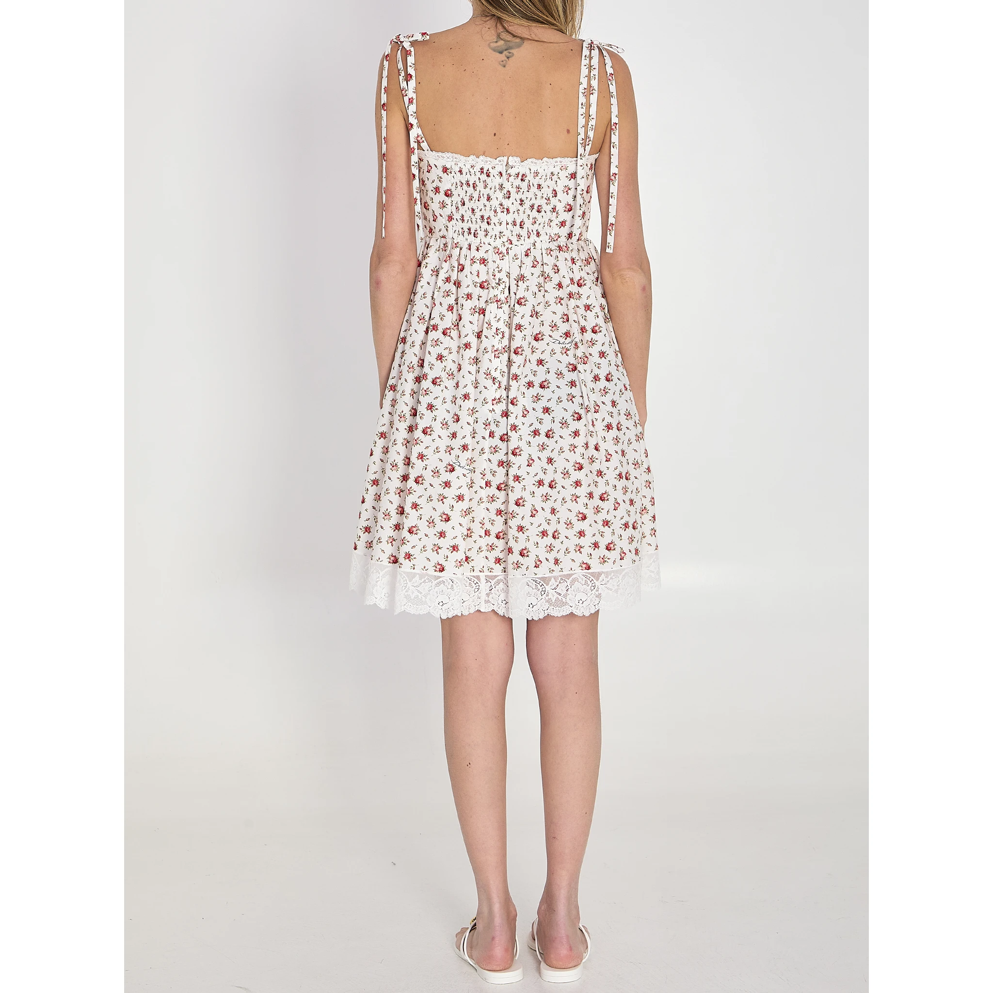 Short poplin dress