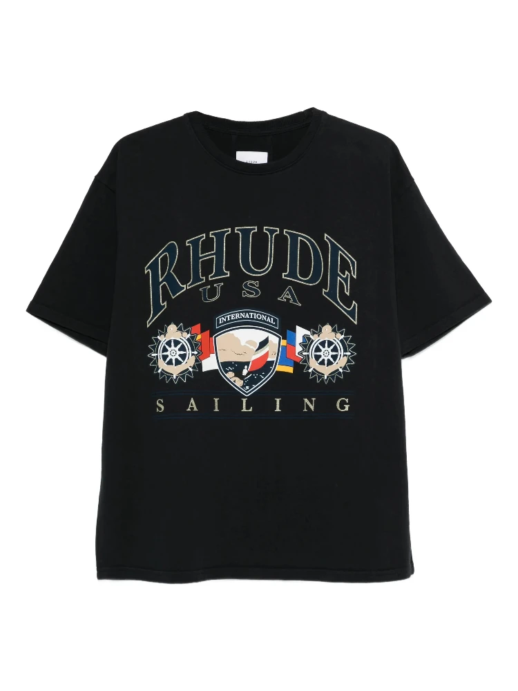 Rhude T-shirts and Polos Black