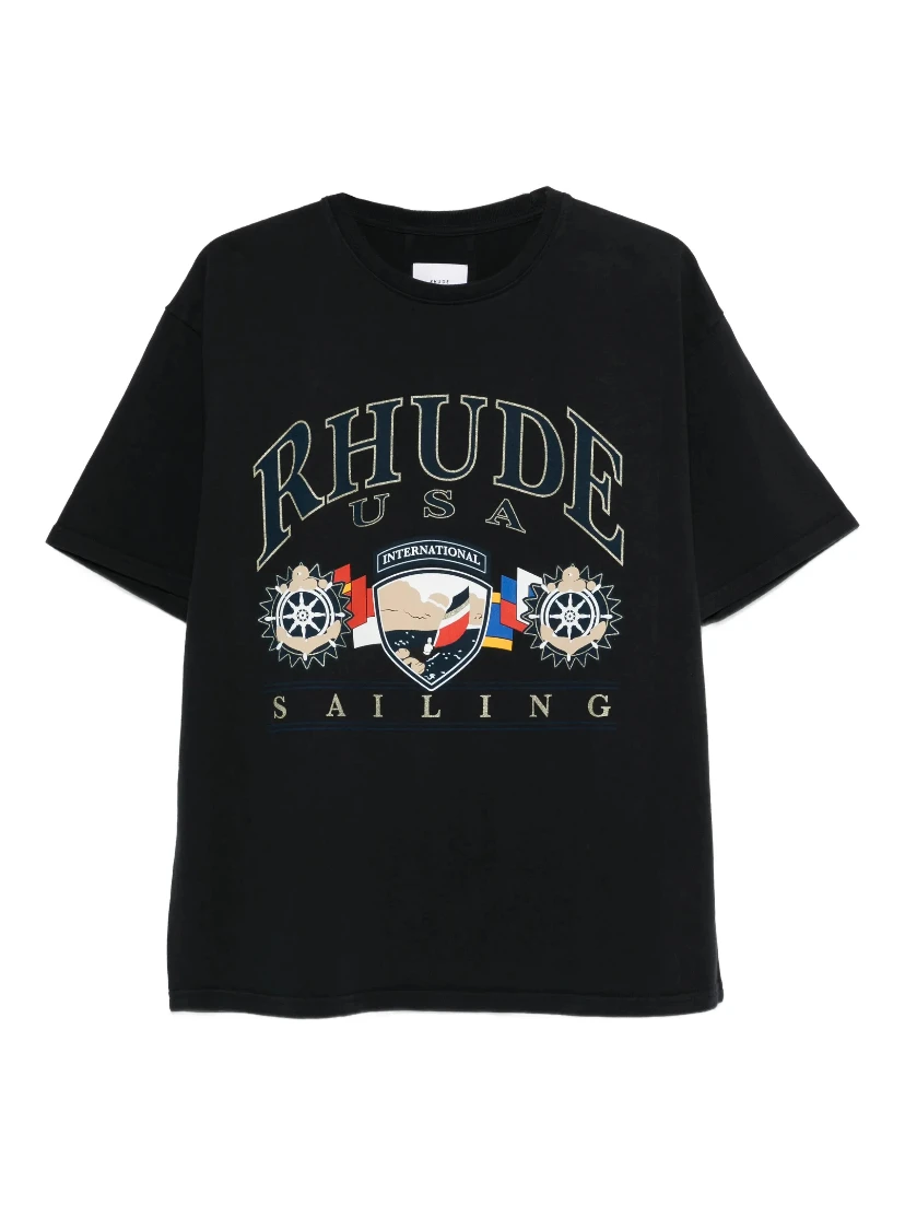 Rhude T-shirts and Polos Black