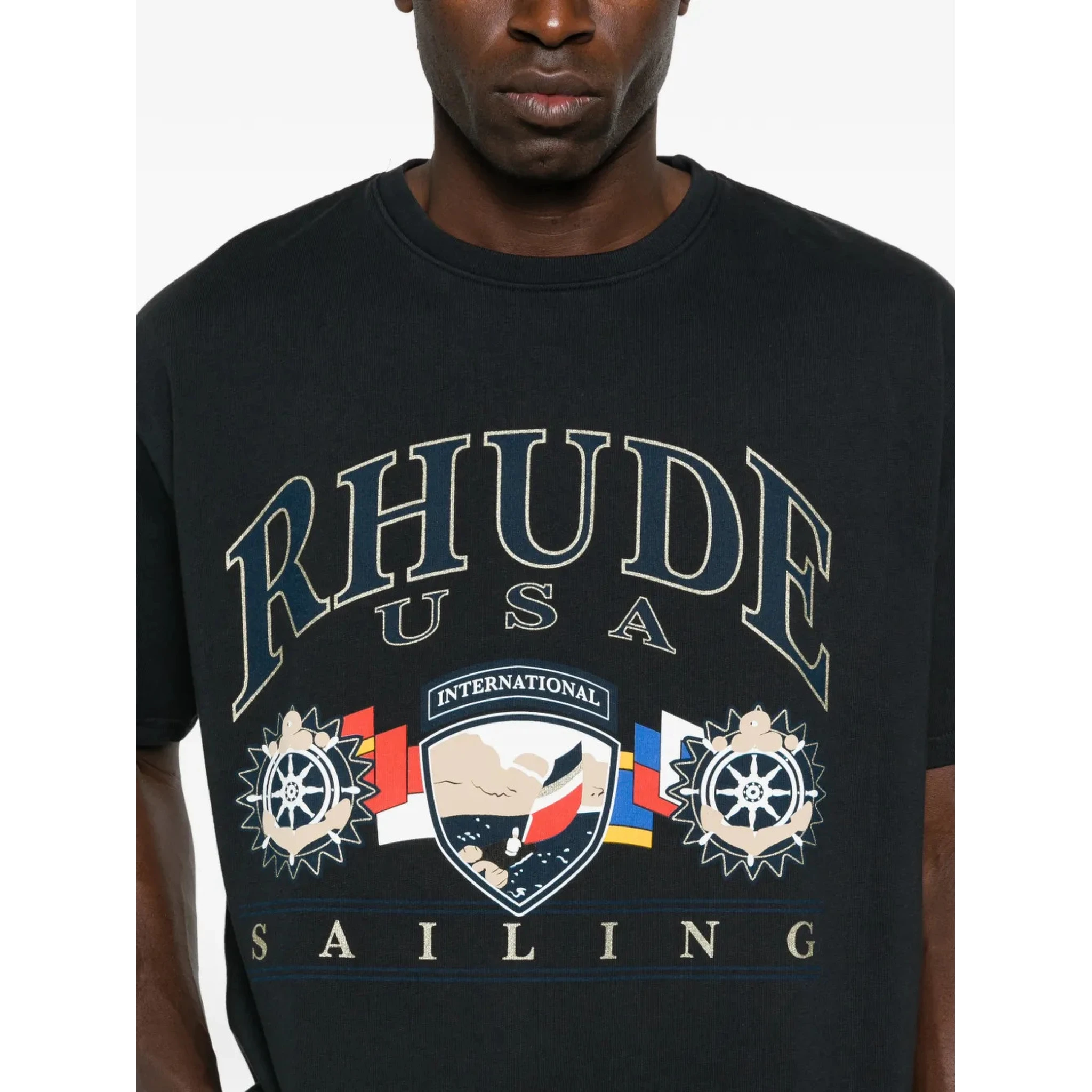 Rhude T-shirts and Polos Black