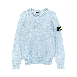 STONE ISLAND KIDS Sweaters Clear Blue