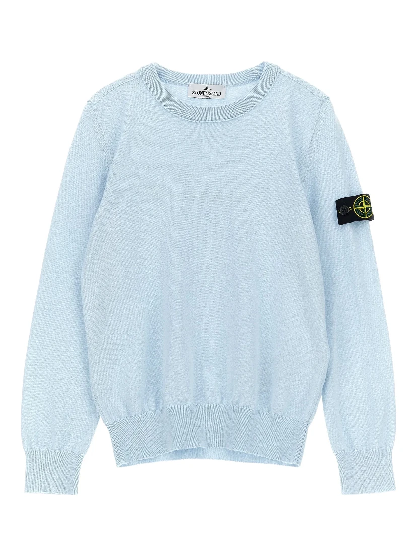 STONE ISLAND KIDS Sweaters Clear Blue