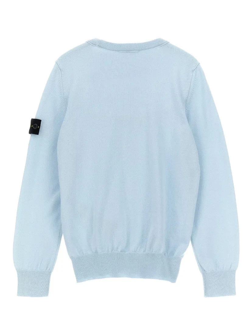 STONE ISLAND KIDS Sweaters Clear Blue