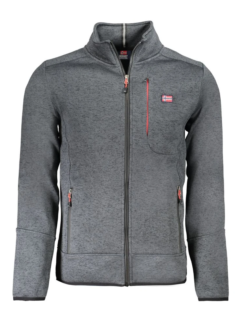 Grigio Polyester Men Sweatshirt