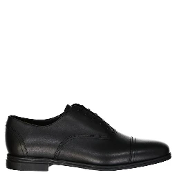 Black Leather Oxfords And Derbies