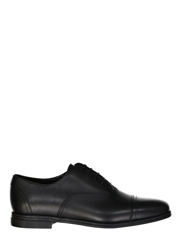 Black Leather Oxfords And Derbies