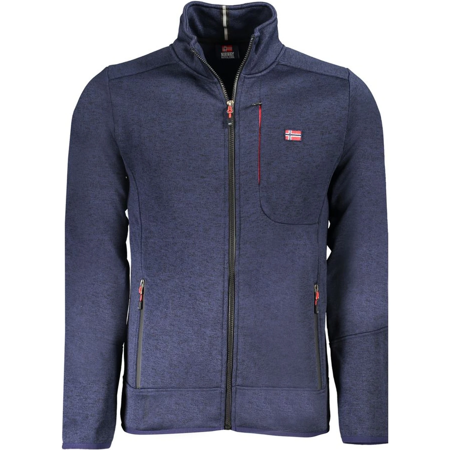 Blu Polyester Men Sweatshirt