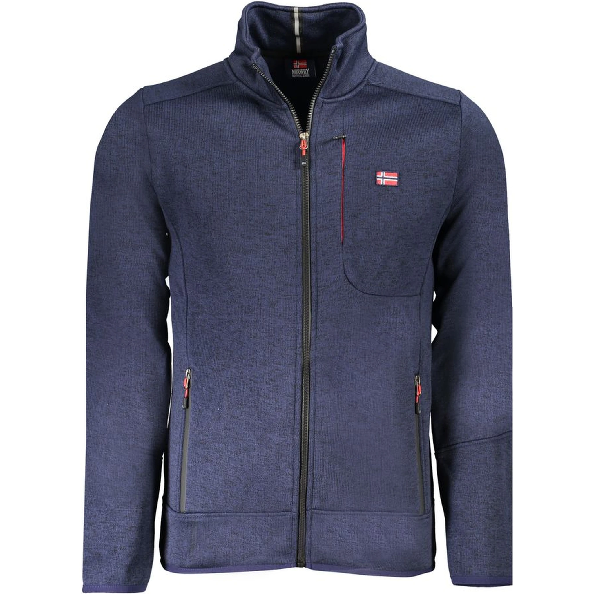 Blu Polyester Men Sweatshirt