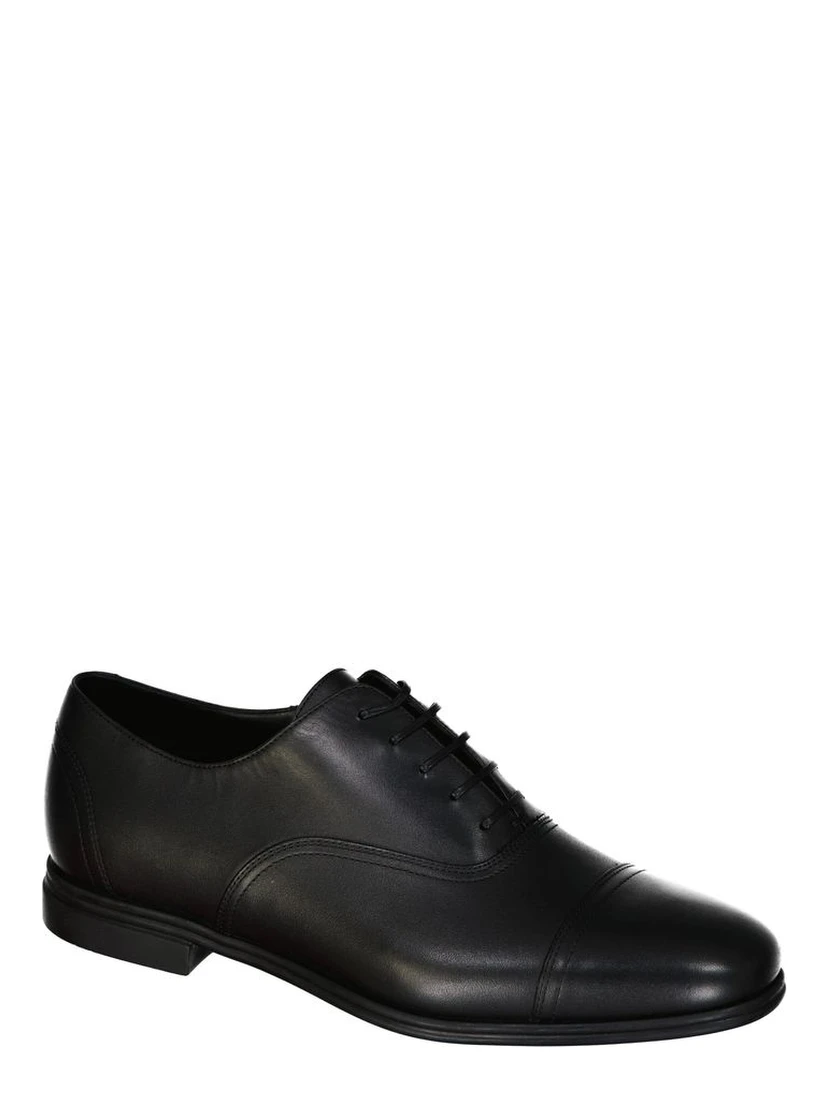 Black Leather Oxfords And Derbies