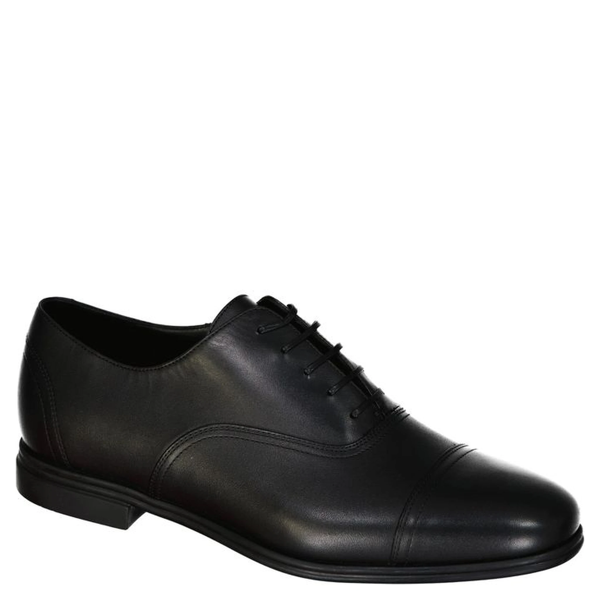 Black Leather Oxfords And Derbies