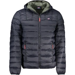 Black Poliammide Men's Jacket