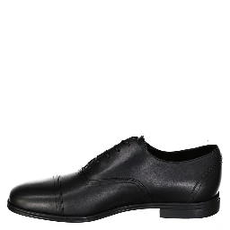 Black Leather Oxfords And Derbies