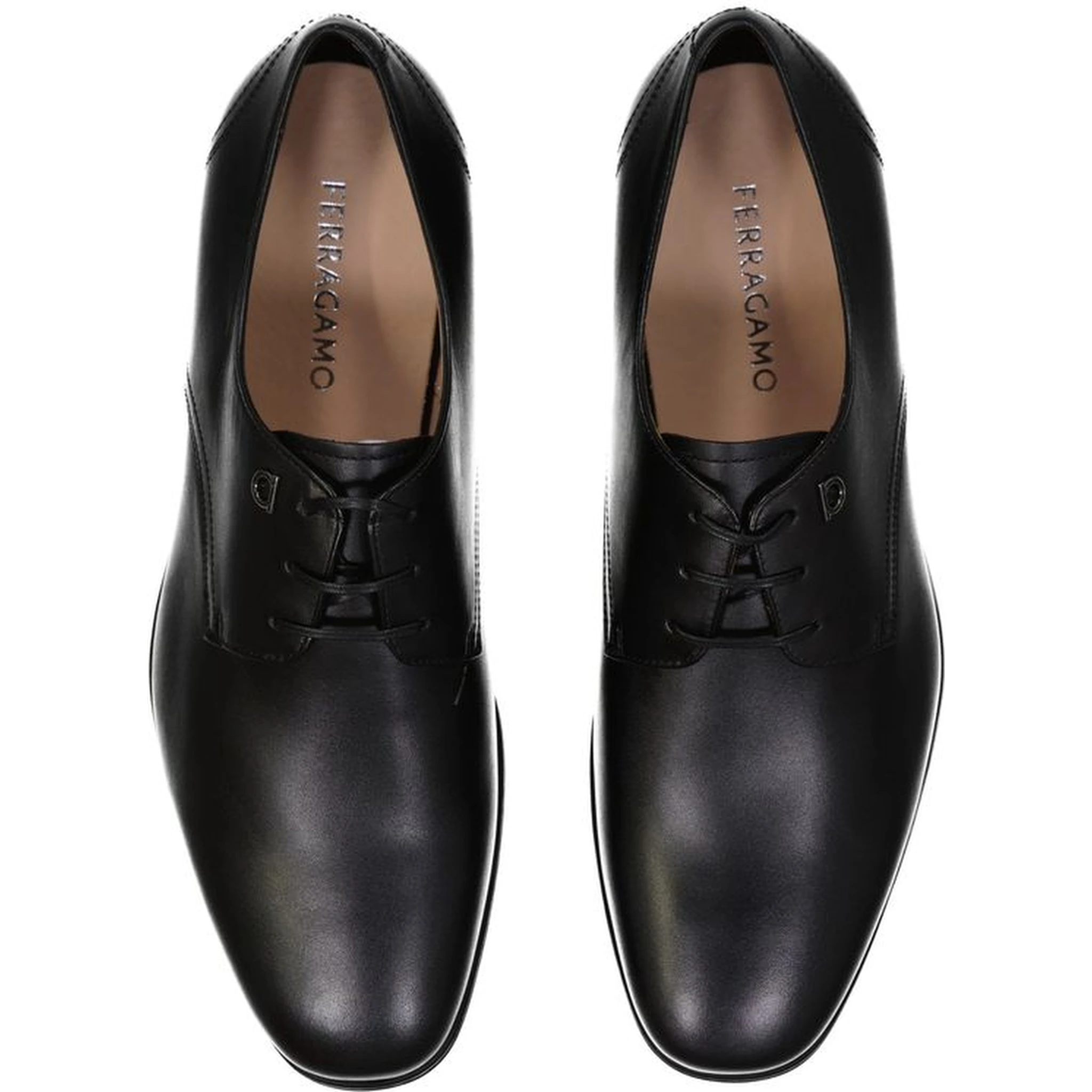 Black Leather Oxfords And Derbies