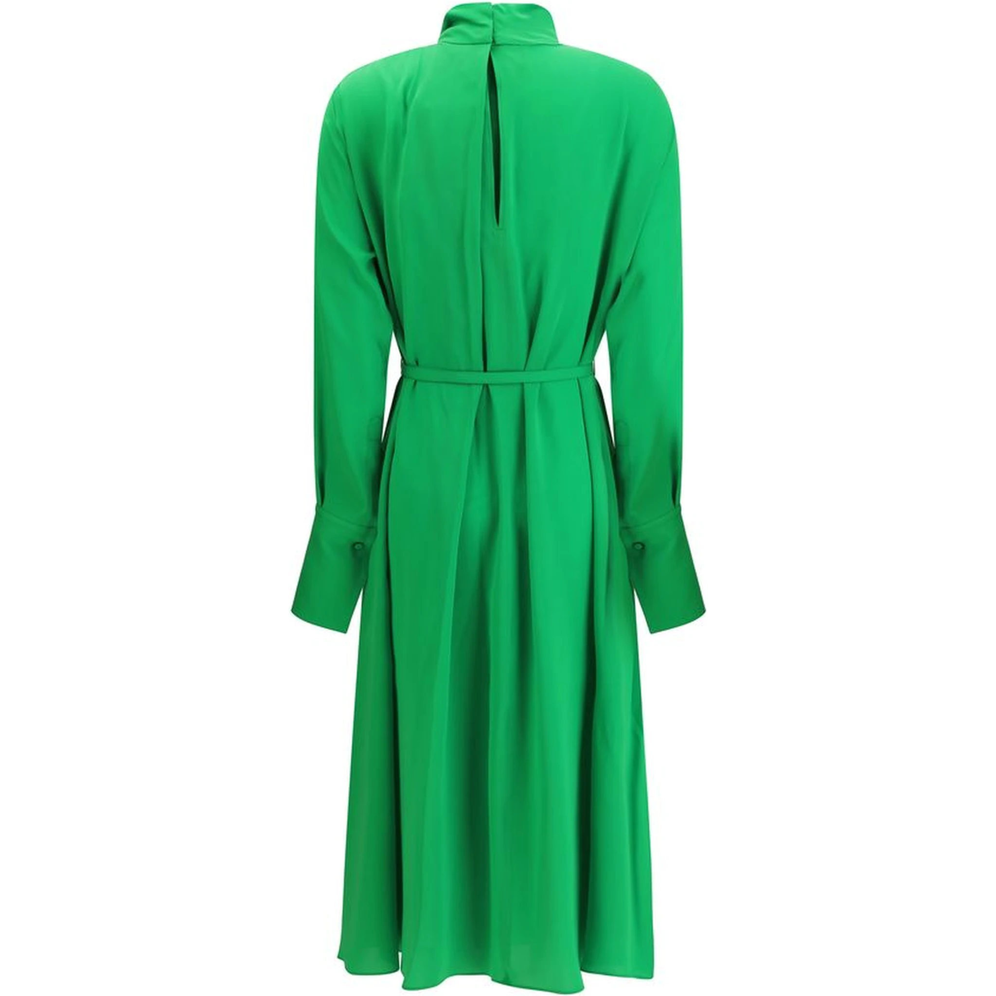 Bicolor Silk Long Dress