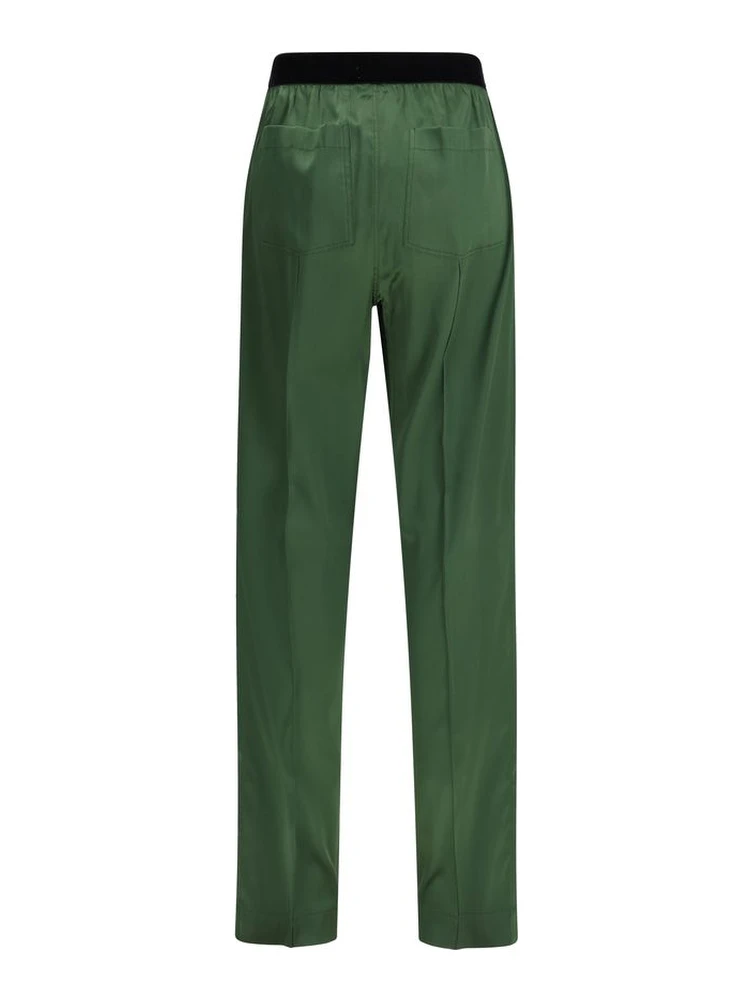 Bicolor Silk Casual Pants alternative