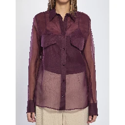 Silk organza shirt